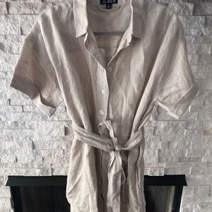 J. Crew Capitaine Shirtdress in Linen - Dress